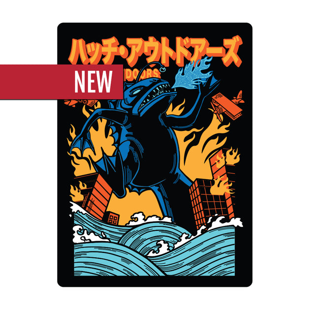 Hatch Sad Sticker Hatch Outdoors | The Kaiju Sticker – Hatch Outdoors, INC