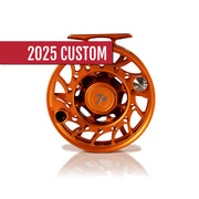 2025 Custom Campfire Orange Reel, 7 Plus