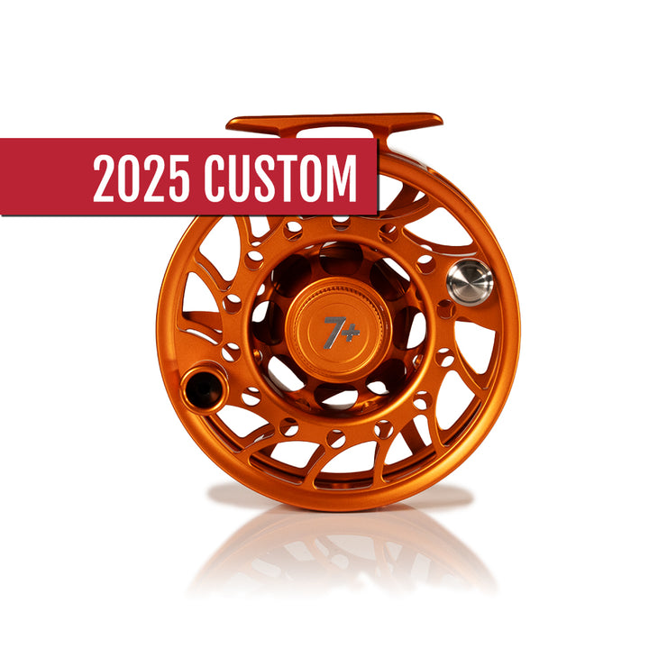 2025 Custom Campfire Orange Reel, 7 Plus