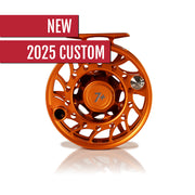 2025 Custom Campfire Orange Reel, 7 Plus