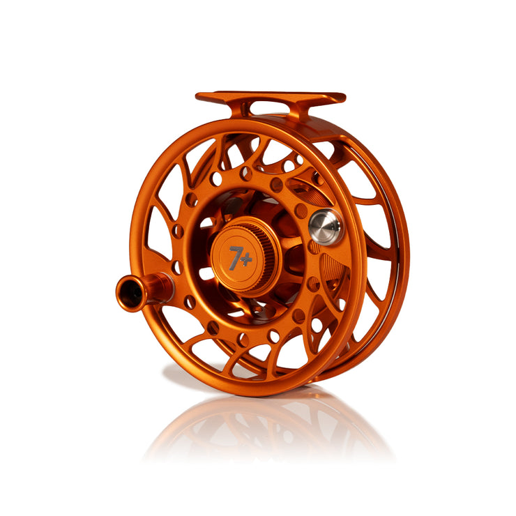2025 Custom Campfire Orange Reel, 7 Plus
