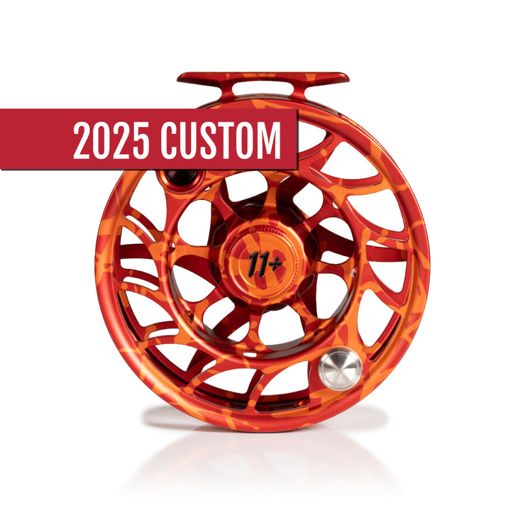 2025 Custom Magma Red-Orange Reel, 11 Plus