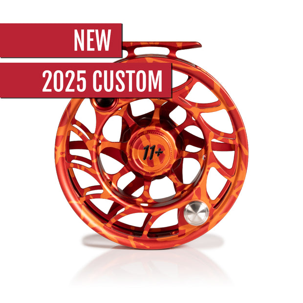 2025 Custom Magma Red-Orange Reel, 11 Plus