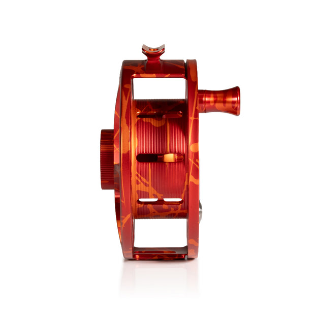 2025 Custom Magma Red-Orange Reel, 11 Plus