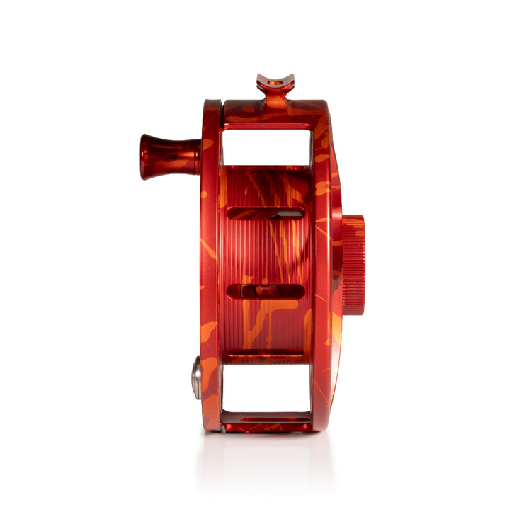 2025 Custom Magma Red-Orange Reel, 11 Plus