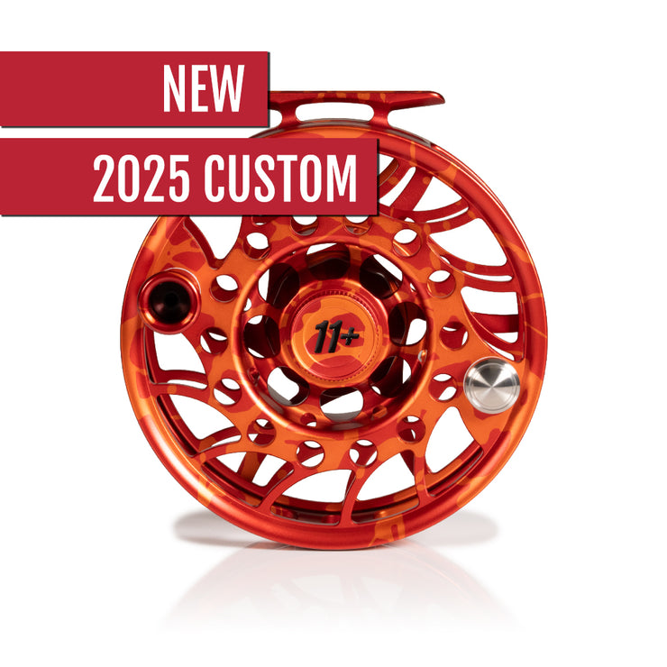 2025 Custom Magma Red-Orange Reel, 11 Plus