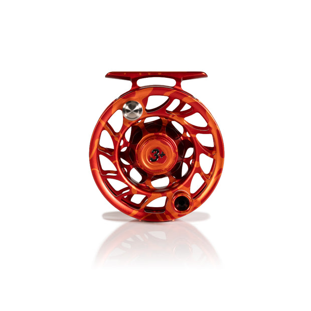 2025 Custom Magma Red-Orange Reel, 3 Plus