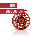 2025 Custom Magma Red-Orange Reel, 3 Plus