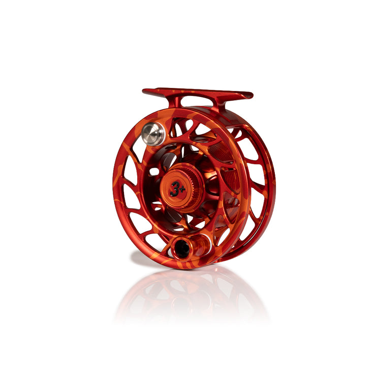 2025 Custom Magma Red-Orange Reel, 3 Plus