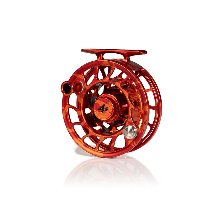 2025 Custom Magma Red-Orange Reel, 4 Plus