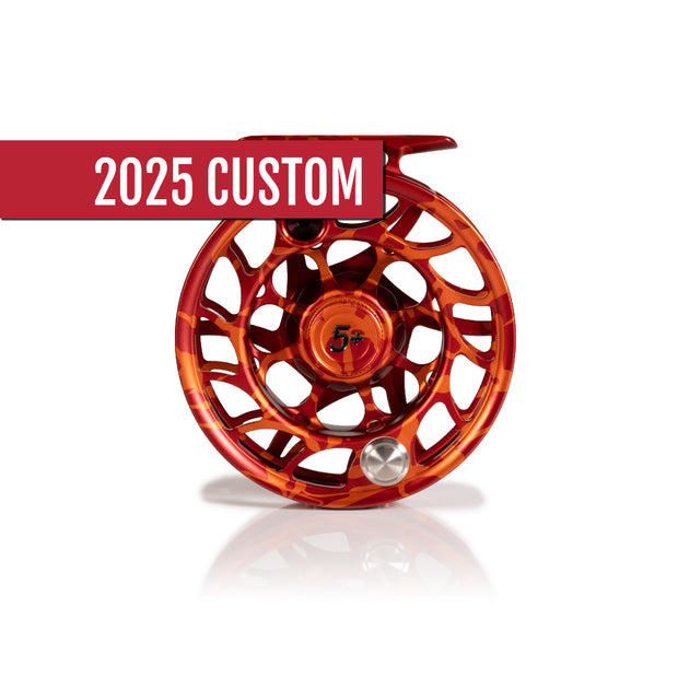 2025 Custom Magma Red-Orange Reel, 5 Plus