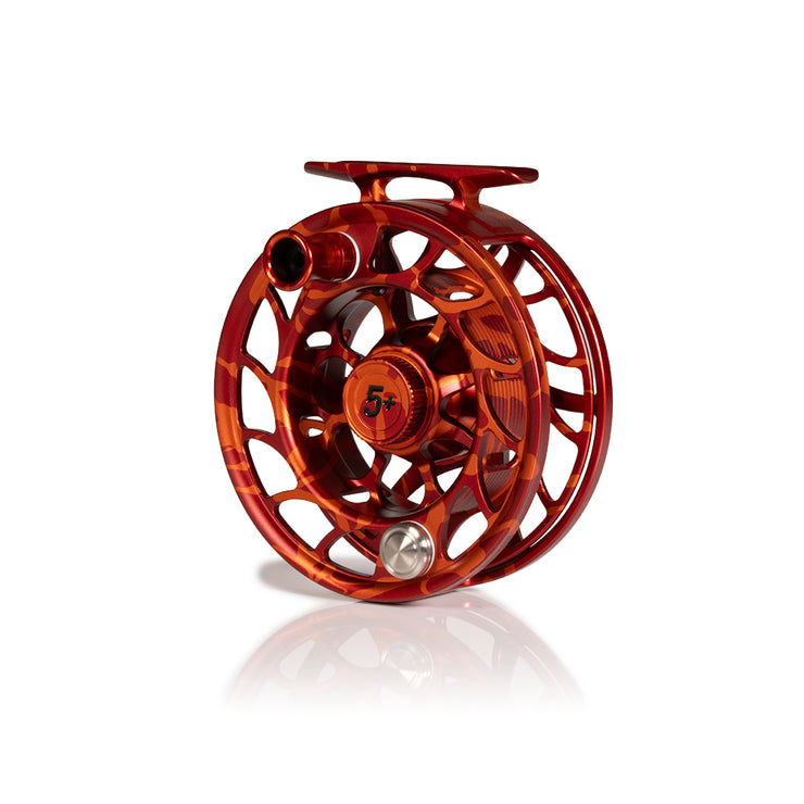 2025 Custom Magma Red-Orange Reel, 5 Plus