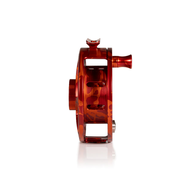 2025 Custom Magma Red-Orange Reel, 5 Plus