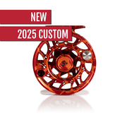 2025 Custom Magma Red-Orange Reel, 5 Plus