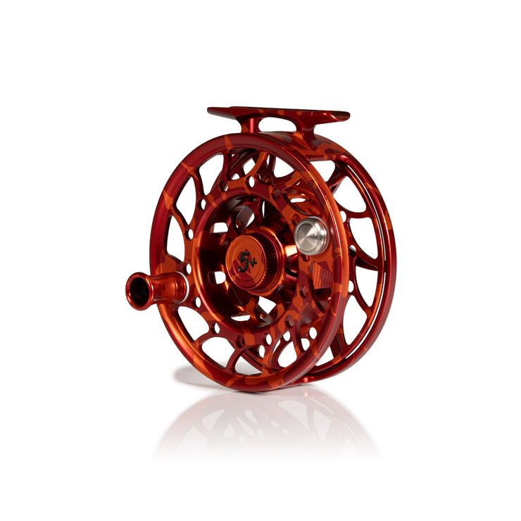 2025 Custom Magma Red-Orange Reel, 5 Plus