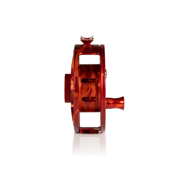 2025 Custom Magma Red-Orange Reel, 5 Plus