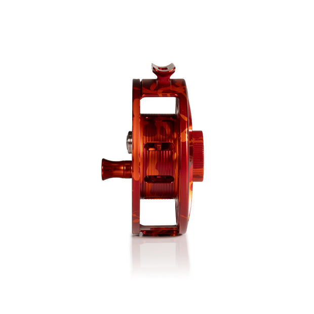 2025 Custom Magma Red-Orange Reel, 5 Plus