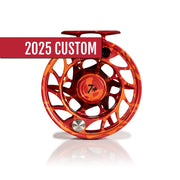 2025 Custom Magma Red-Orange Reel, 7 Plus