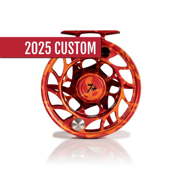 2025 Custom Magma Red-Orange Reel, 7 Plus