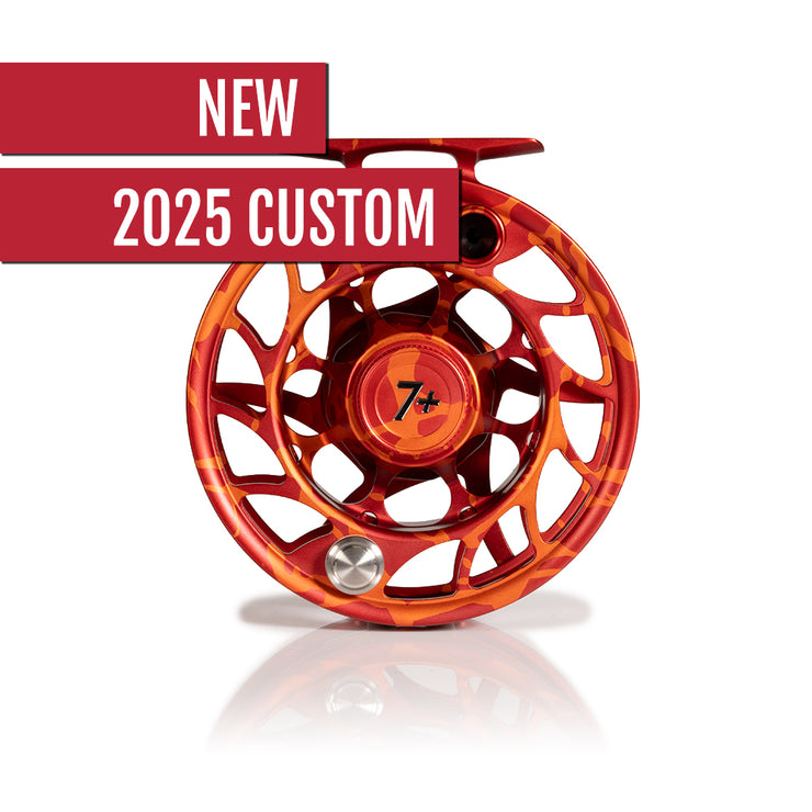 2025 Custom Magma Red-Orange Reel, 7 Plus