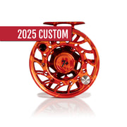 2025 Custom Magma Red-Orange Reel, 7 Plus