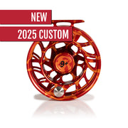 2025 Custom Magma Red-Orange Reel, 9 Plus