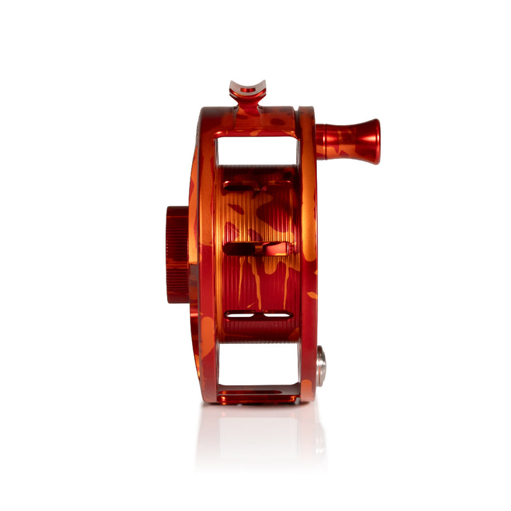 2025 Custom Magma Red-Orange Reel, 9 Plus